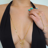 14k Gold Filled Golden Coins Shaker Body Chain Bra | VERSION 2.0