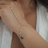 Gold Filled All Over CZ Hand Piece Bracelet