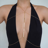 14k Gold Filled Coin Line Double Layer Body Chain Bra | VERSION 2.0