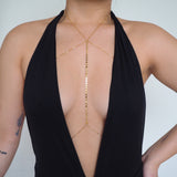 14k Gold Filled Coin Line Double Layer Body Chain Bra | VERSION 2.0