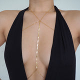 14k Gold Filled Coin Line Double Layer Body Chain Bra | VERSION 2.0