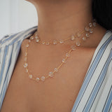 14k Gold Filled Dew Drops Multiway Belly Chain, Necklace, Wrap Bracelet