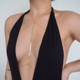 14k Gold Filled Coin Line Double Layer Body Chain Bra | VERSION 2.0