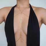 14k Gold Filled Coin Line Double Layer Body Chain Bra | VERSION 2.0