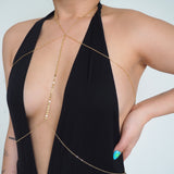 14k Gold Filled Coin Line Double Layer Body Chain Bra | VERSION 2.0