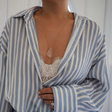 Vintage Crystal 14k Gold Filled Necklace