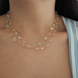 14k Gold Filled Dew Drops Multiway Belly Chain, Necklace, Wrap Bracelet