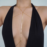 14k Gold Filled Coin Line Double Layer Body Chain Bra | VERSION 2.0