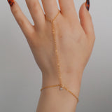 14k Gold Filled Tiny CZ DIAMOND Dainty Classic Hand Chain