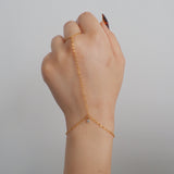 14k Gold Filled Tiny CZ DIAMOND Dainty Classic Hand Chain