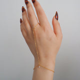 14k Gold Filled Tiny CZ DIAMOND Dainty Classic Hand Chain