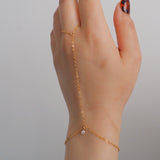 14k Gold Filled Tiny CZ DIAMOND Dainty Classic Hand Chain