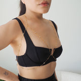14k Gold Filled 5mm Swarovski Chain Bralette Halter Top Body Chain | VERSION 2.0