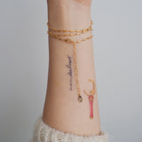 14k Gold Filled Bohemian Wrap Hand Piece Bracelet