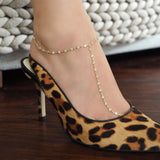 Gold Filled All Over CZ Diamond Foot Piece Anklet