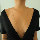 14k Gold Filled Bohemian Chain Bralette Halter Top Body Chain