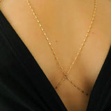 14k Gold Filled Bohemian Chain Bralette Halter Top Body Chain