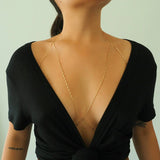 14k Gold Filled Bohemian Chain Bralette Halter Top Body Chain