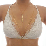 14k Gold Filled Coin Discs Dainty Chain Bralette Halter Top Body Chain VERSION 2.0