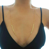 14k Gold Filled Coin Discs Dainty Chain Bralette Halter Top Body Chain VERSION 2.0