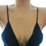 14k Gold Filled Coin Discs Dainty Chain Bralette Halter Top Body Chain VERSION 2.0