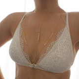 14k Gold Filled Coin Discs Dainty Chain Bralette Halter Top Body Chain VERSION 2.0