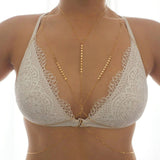 14k Gold Filled Coin Discs Dainty Chain Bralette Halter Top Body Chain VERSION 2.0