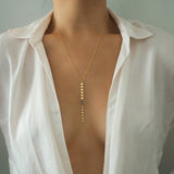 14k Gold Filled with 14k Solid Gold LABRADORITE Oval Coin Line Dainty Body Chain