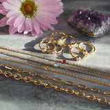14k Gold Filled with 14k Solid Gold CITRINE Dainty Foot Piece Anklet
