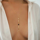 14k Gold Filled with 14k Solid Gold SPINEL Oval Coin Line Dainty Body Chain