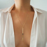 14k Gold Filled with 14k Solid Gold LABRADORITE Oval Coin Line Dainty Body Chain