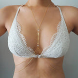 14k Gold Filled with 14k Solid Gold WHITE TOPAZ Double Layer Oval Coin Line Dainty Body Chain