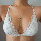14k Gold Filled with 14k Solid Gold SPINEL Double Layer Oval Coin Line Dainty Body Chain