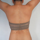 14k Gold Filled with Tiny Coins Dainty Reversible Back Body Chain