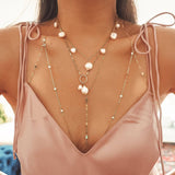14k Gold Filled with 14k Solid Gold LABRADORITE Double Layer Oval Coin Line Dainty Body Chain