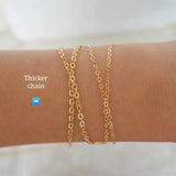 14k Gold Filled Hanging CZ Diamonds Dainty Body Chain | Version 2.0