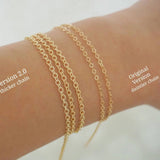 14k Gold Filled Tiny Coins Halter Top Body Chain | Version 2.0