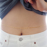 14k Gold Filled Paperclip Belly Chain and Necklace