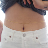 14k Gold Filled Slick Curb Chain Belly Chain and Necklace