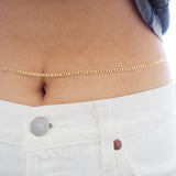 14k Gold Filled Slick Curb Chain Belly Chain and Necklace