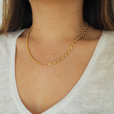 14k Gold Filled Mixed Chains Necklace