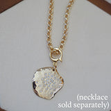14k Gold Vermeil CZ Rain Puddle Charm Pendant