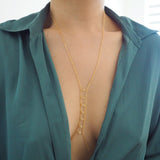14k Gold Filled with Swarovski Crystals Ladder Body Chain | VERSION 2.0