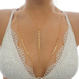 14k Gold Filled Coin Disc Dainty Line Body Chain