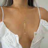 14k Gold Filled with 14k Solid Gold LABRADORITE Coin Double Layer Dainty Body Chain