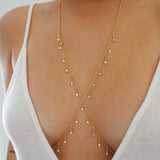 Version 2.0 | 14k Gold Filled Dripping CZ Diamonds Dainty Body Chain