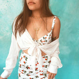 14k Gold Filled Dripping CZ Diamonds Shaker Necklace