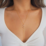 14k Gold Filled CZ Double Layer Dainty Body Chain