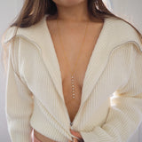 VERSION 2.0 14k Gold Filled EIGHT CZ Diamond Dainty Body Chain