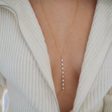 VERSION 2.0 14k Gold Filled EIGHT CZ Diamond Dainty Body Chain